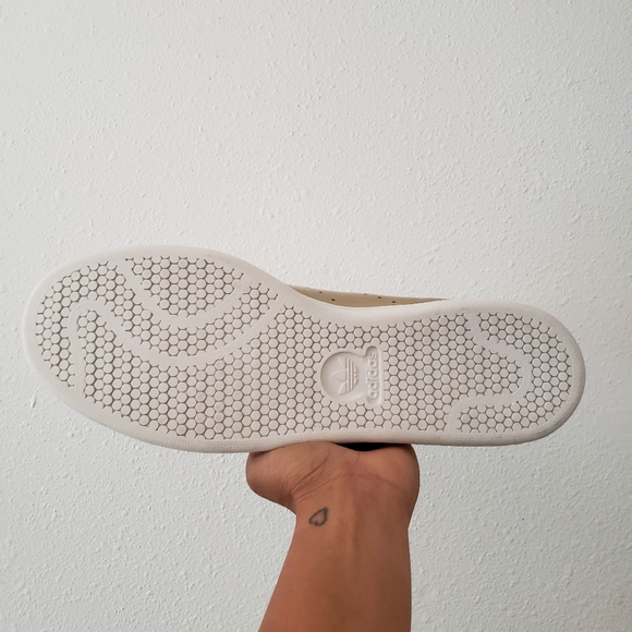 🚫SOLD🚫 adidas men's stan smith sneaker shoes gold metallic - Picture 7 of 16